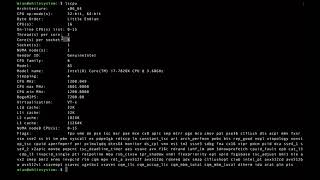How to find the CPU details in linux