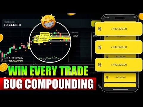 Binomo Bug Win Every Trade// Binomo Compounding Strategy