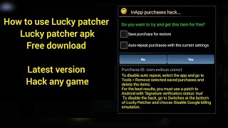 HACK ANY GAME || LUCKY PATCHER APK *LATEST*