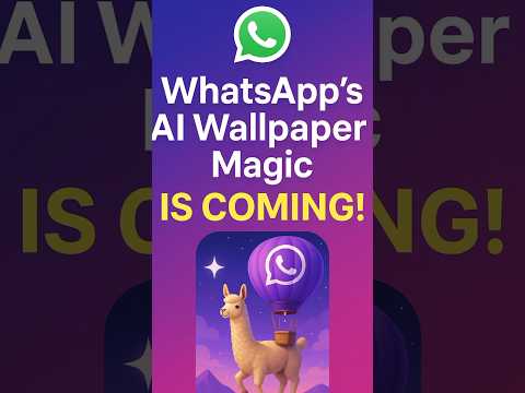 WhatsApp AI Wallpapers Are Coming!Create Custom Chat Backgrounds with Just Text! #WhatsApp #AI #Tech
