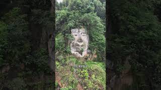 一座与四川乐山大佛极为相似的佛像雕塑，上世纪80年代，是当时有村民上山采药，然后意外发现#佛像#四川#奇观