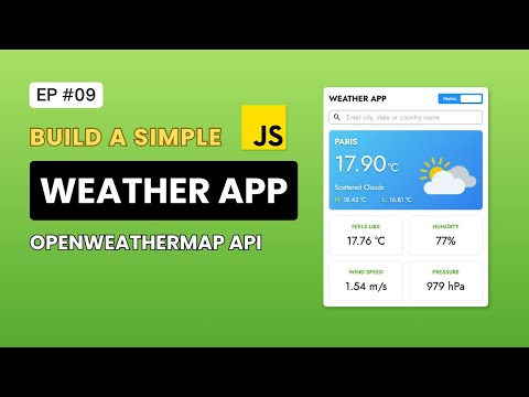 Build a Simple Weather App with JavaScript and OpenWeatherMap API