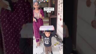Kappu and Divya's fight / How can I entertain my child at home? / Ghamu Saran #shorts #minivlog