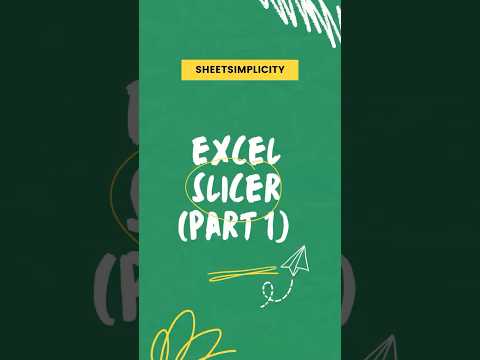 Slicer made easy #excel #excellearning #exceltips #exceltricks #slicer #excelhack