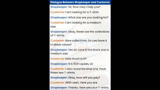 customer and shopkeeper conversation in english #englishconversation