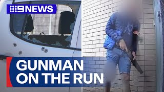 Gunman on the run after terrorising a young couple in Brisbane | 9 News Australia
