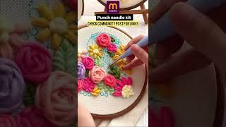 punch needle#ytshorts #embroidery #punchneedle