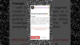 Spooky AI Secret: Style with CSS in 2025 #ai #youtubeshorts