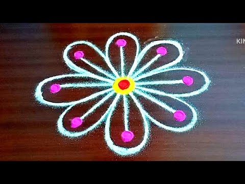 Thai poosam special rangoli kolam design #easymuggulukolam #easyfridaymuggulu #simplekolamwithdots