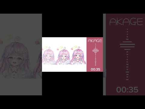 ぽわり♡ぽあちのakagememe作ってみた＃ぽわりぽあち＃akage