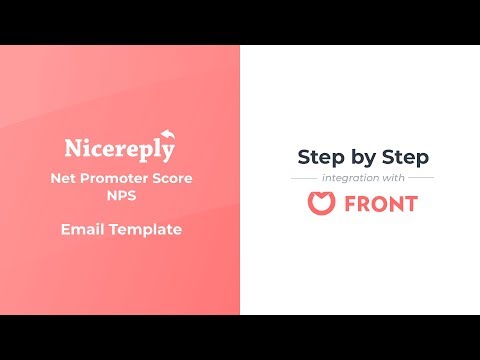 Inserting Nicereply NPS survey into Front signature