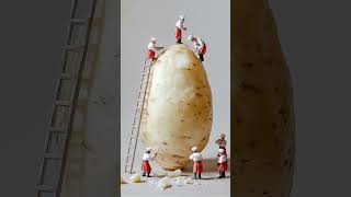 Mini Chefs Prepare a Giant Potato! 🥔👨‍🍳 #AIMagic #AIGenerated
