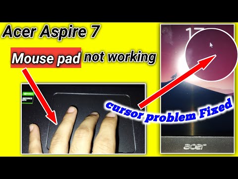 Acer aspire 7 mouse pad not working problem solved , laptop cursor not responding , how to solve