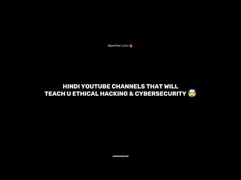 Hindi YouTube Channels For Cybersecurity 💀 #cybersecurity #cybersecuritycompany #infosec #bugbounty