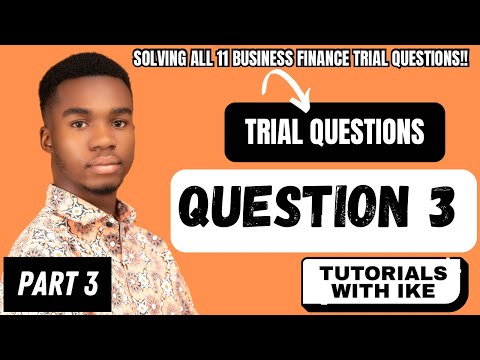 PAYBACK, NPV AND IRR TRIAL QUESTION(USING PROFITS) SOLVED!