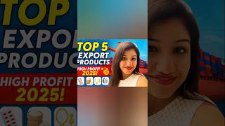 Top 5 Export Products from India in 2025 | High Profit Items! #shorts​ #youtubeshorts​ #ytshorts​