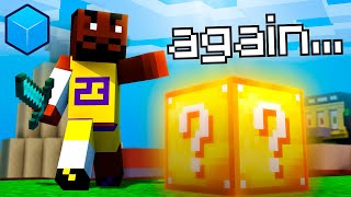 I Barely Survived Cubecraft's Lucky Blocks...