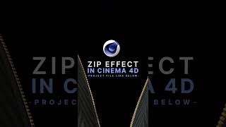 Zipper in Cinema 4D⭐C4D + Redshift Project File
