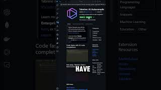 tabnine #tabnine #shorts #coding
