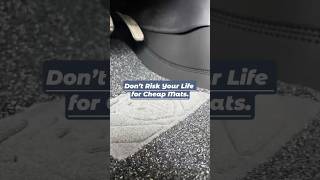 Tired of stiff TPE and TPU car mats? Let’s see eco-friendly leather mat! #carmats #shorts