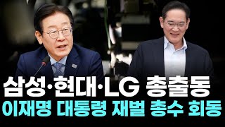삼성·현대·LG 총출동…이재명 대통령 재벌 총수들 왜 불렀나?