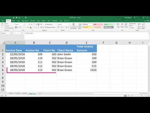 Automate and track invoices using Excel - Workshop Derby 5th July 2018