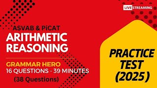 Grammar Hero's Arithmetic Reasoning Practice Test for the ASVAB, PiCAT, AFOQT, & OAR #acetheasvab
