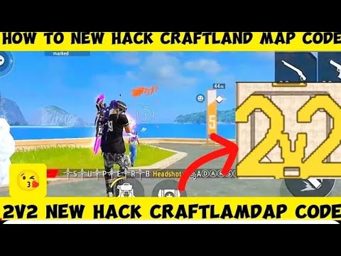 2v2 Hack Craftland Map Code Autoheadshot |Watch full video