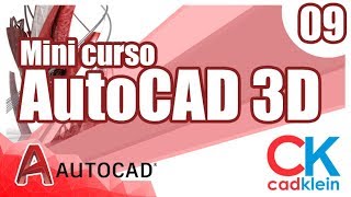 AutoCAD 2018 | Aula 09 Mini-curso AutoCAD 3D