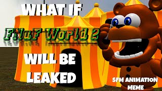 FNAF WORLD MEME | WHAT IF FNAF WORLD 2 WILL BE LEAKED (SFM) | E SE FNAF WORLD 2 VENISSE SVELATO?