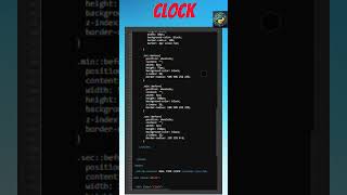 You Won’t Believe This Clock Is Built with Just Code! 🕒🔥 #viralvideo #shortsfeed #coding #html #css