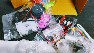 project kit , 2 toy motor, bulb holder, magnet, propeller fan and more.