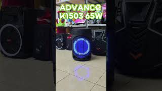 Advance K1503 65w tes suara dan review speaker advance Karaoke speaker #advance #speakerkaraoke