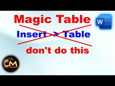 The Secret Features of MS Word Tables