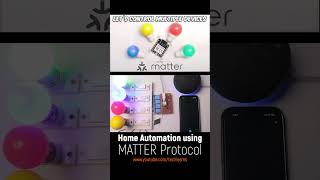 Home Automation using MATTER Protocol #IOT #MATTER #ESP32