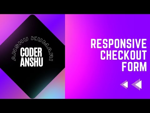 How to create a responsive payment checkout page  using html CSS | Payment gateway  using html CSS