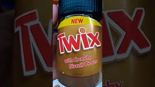 Twix chocolate spread with crunchy pieces biscuits #shorts #short