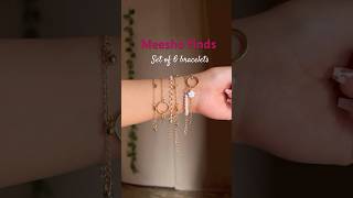 Set of 6 bracelets from meesho #explore #unboxing #meesho #meeshofinds #jewellery #bracelets