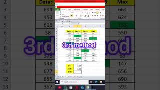 3 Way sum Formula In Excel #computer #excel #exceltips #exceltricks #shorts
