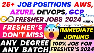 DevOps Jobs | AWS Fresher Jobs | Cloud Fresher Jobs | Azure Fresher Jobs |  AWS DevOps JOBS |#devops