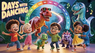 "Dino Days of the Week | Learn Days with Dancing Dinosaurs | Fun Educational Song for Kids!" | GFXJM