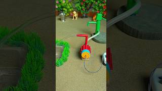 Mini hand pump project water with supply motor eating deer hen and farm #waterpump #shorts #387