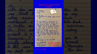 Application for change salary account #motivation #language #languagelessons #learning @abc