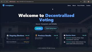 Decentralized Voting Platform Using Blockchain Technology | Full Demo