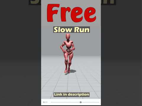 Slow Run. Free Mixamo animation for Daz Studio's Genesis 9