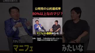 公明党の公約達成率が80％超えてるのマジ？ #公明党 #政治 #切り抜き #所得税 #おすすめ #shorts #箕輪厚介 #選挙  #公約 #実現 #高い