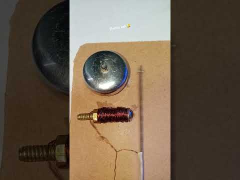 Electric bell working experiment  #diy #inventions #experiment #shorts