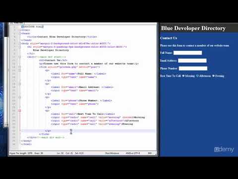 HTML Forms & Input   Part 2