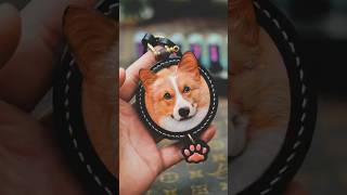 Unbelievable Detail! Handmade Dog Portrait Keychain Reveal #petmemorial #customgift