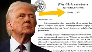 OH NO: Smoking gun letter PROVES Trump admin had Epstein list